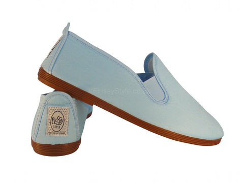 Baby Blue Flossy Style Shoe